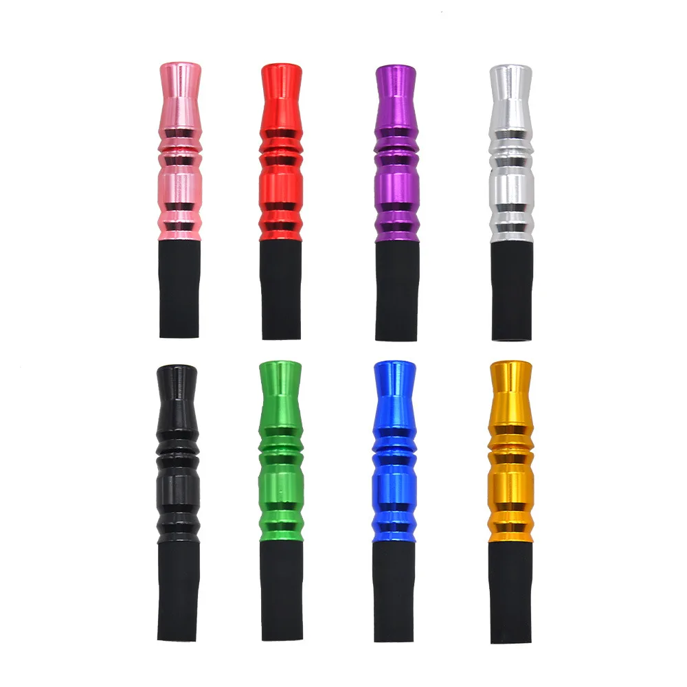 

Portable lanyard Hookah Mouthpieces Silicone & Aluminum Shisha Mouth Tip For Hookah Hose Sheesha Chicha Narguile Accessories