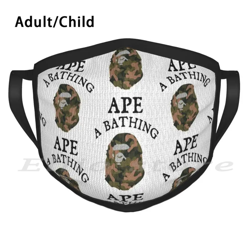 Маска многоразовая Pm2.5 с фильтром для взрослых и детей забавными мемами |