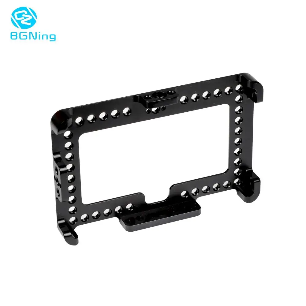 

Aluminum Monitor Cage Case Bracket Mount Form-Fitted for FeelWorld F6 Plus 5.5" Display On-Camera Monitor Accessories 1/4"-20