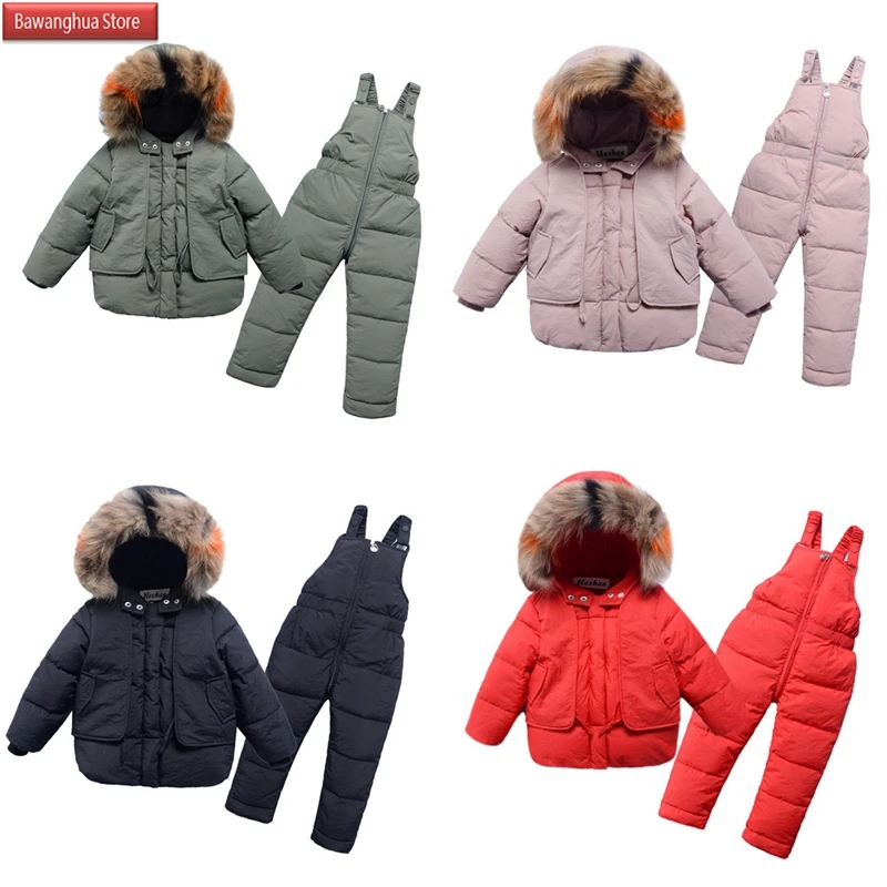 Детский пуховой комбинезон с длинным рукавом капюшоном|Пальто и парки| |