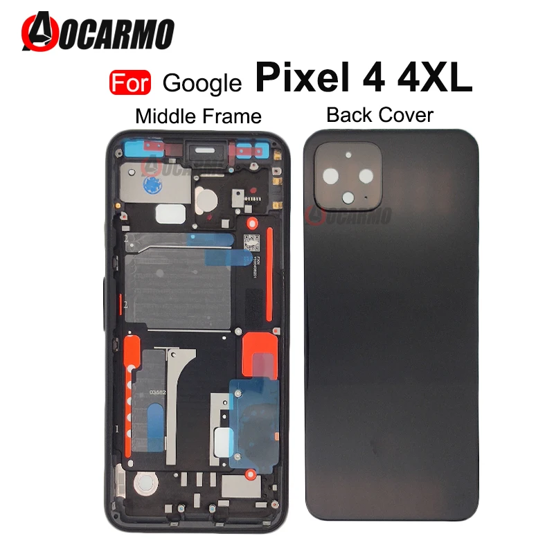 For Google Pixel 4 XL 4xl Middle Frame With Front Screen Stand And Back Cover Frame Repair Replacement Part