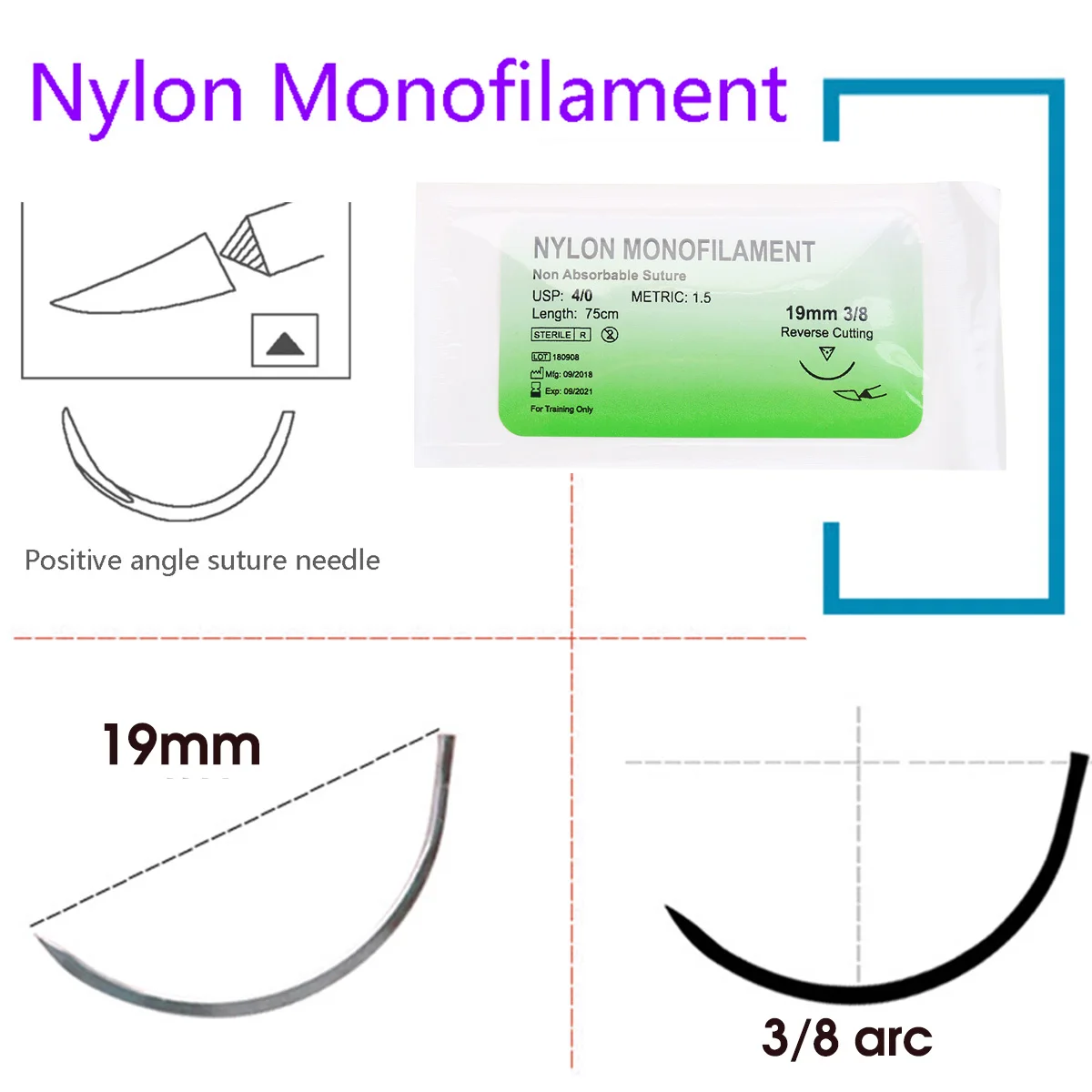 

Surgical Suture Training Kit Skin Suture Practice Model Training Pad Set Suture Needle Scissors Tweezers Doctor Nurse Teaching