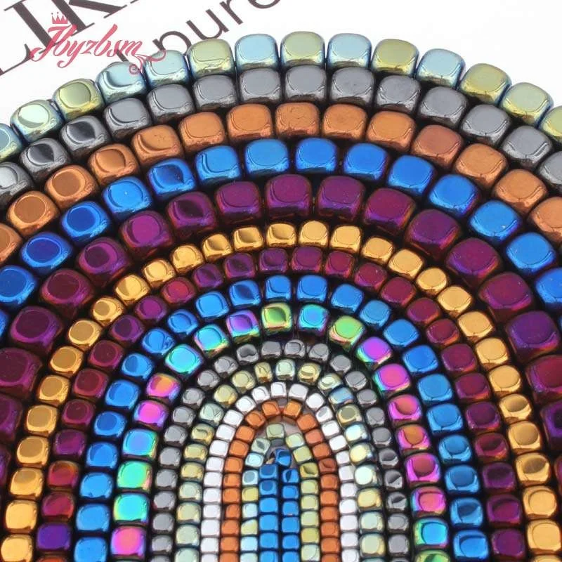 Бусины Из Натурального кубика из гематита Гладкие бусины 2 3 4 6 мм россыпью для