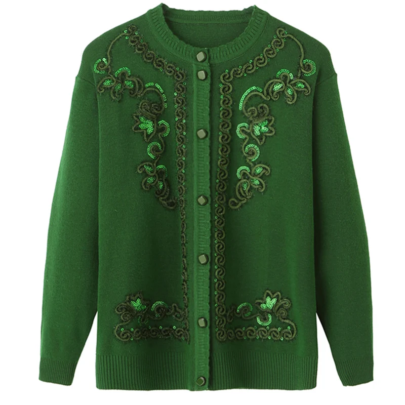 Новинка осенне зимний женский вязаный свитер пальто новый высококачественный