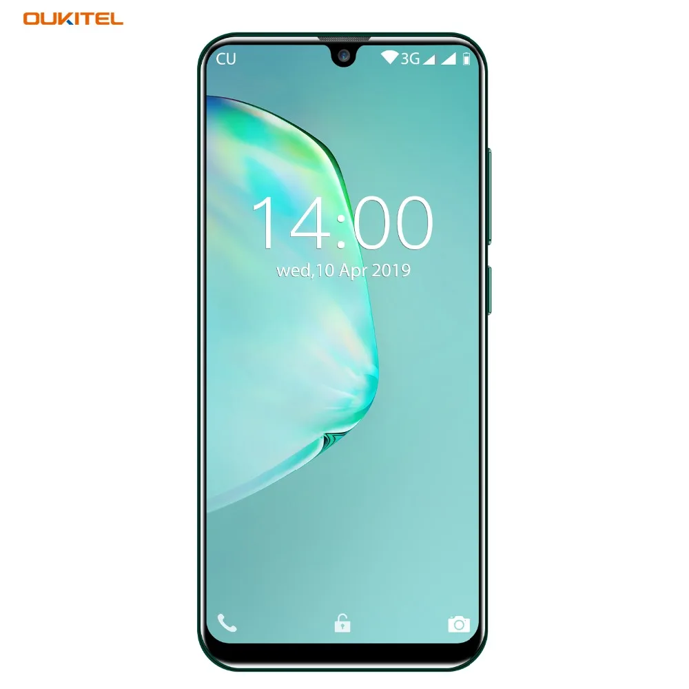 OUKITEL C16 5.71" HD+ 19:9 Android 9.0 Smartphone WaterDrop Fingerprint Mobile Phone MT6580P 2G RAM 16G ROM 2600mAh Unlock