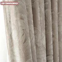 customized american style curtains pastoral dark flower curtain finished shading chenille curtains for living room bedroom study