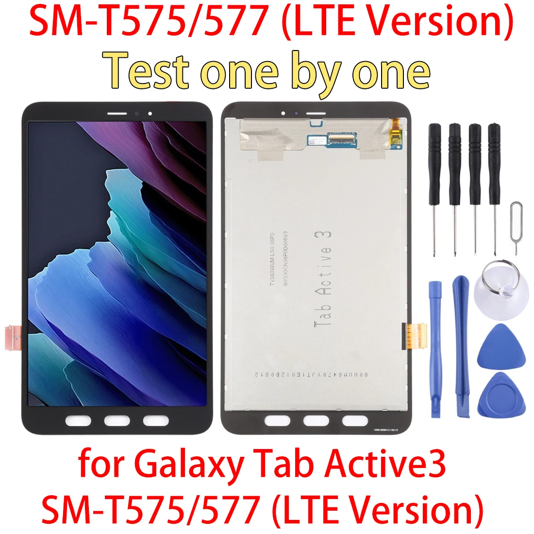 Pantalla LCD + Panel t&aacute;ctil para Samsung Galaxy Tab Active3, SM-T575/577 (versi&oacute;n LTE), digitalizador de cristal, Asse-0