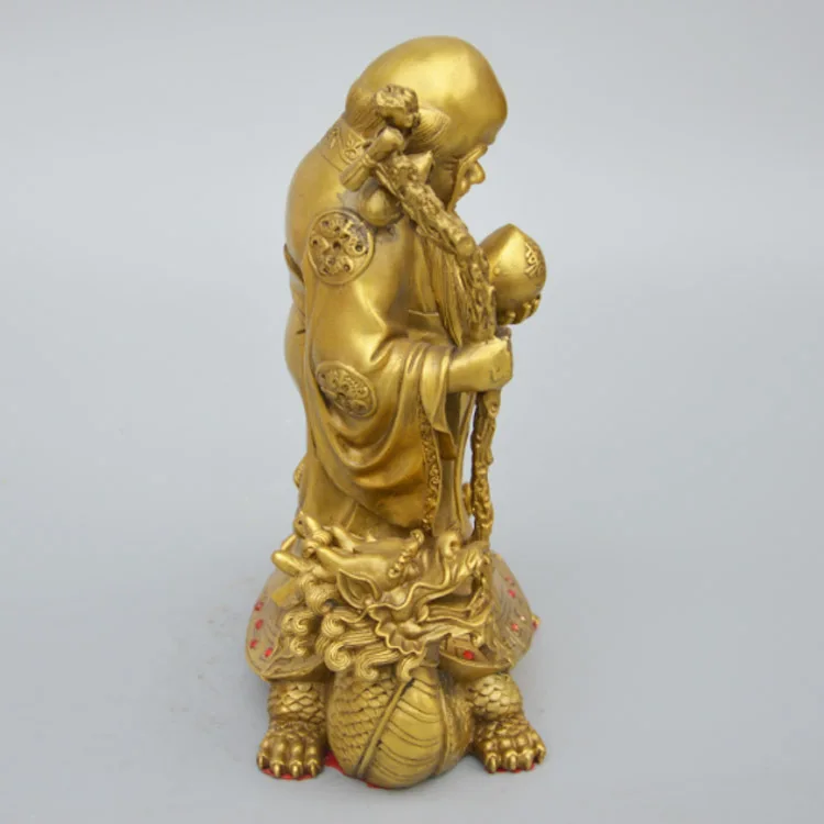 

LAOJUNLU He Shou Leading Turtle Shouxing Station Dragon Turtle Antarctic Xian Weng Idol Fulu Shouxing Laoer Decoration