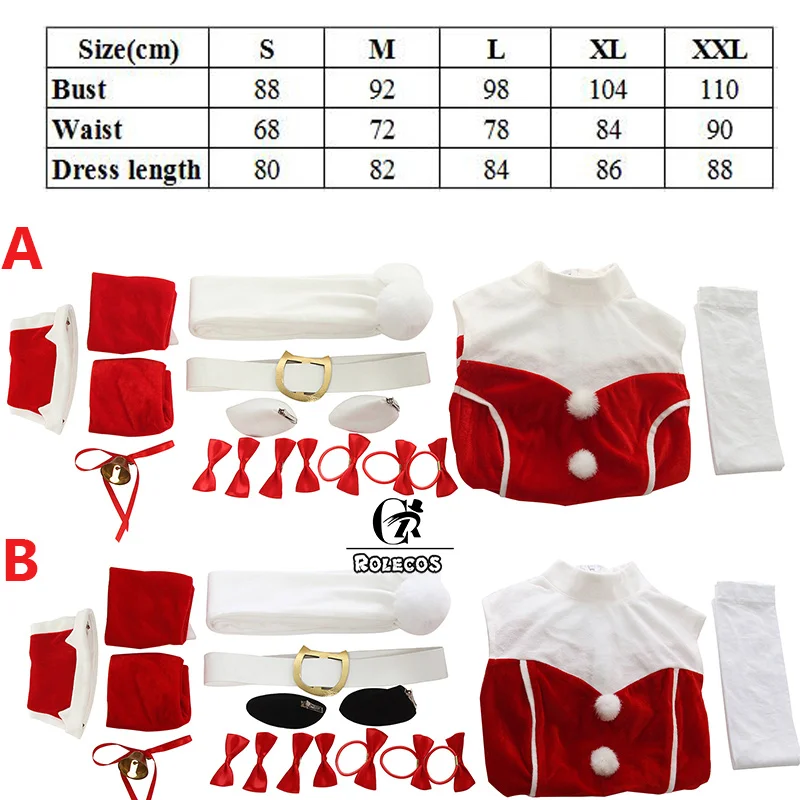 Женский Рождественский костюм для косплея ROLECOS Nekopara красное платье