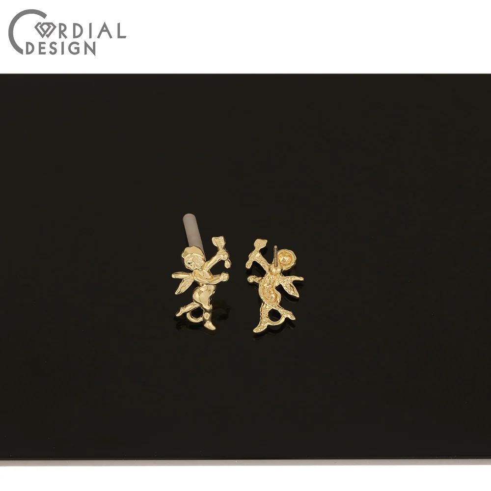 

Cordial Design 100Pcs 11*21MM Jewelry Accessories/Earrings Stud/DIY Making/Boy Shape/Hand Made/Jewelry Findings & Components