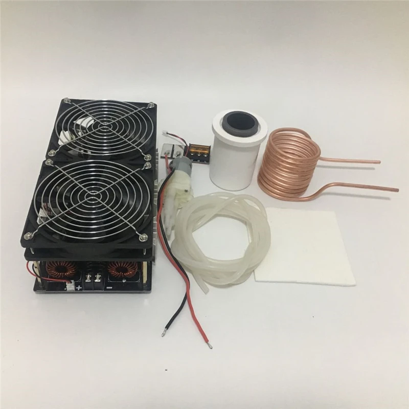 1800 Вт ZVS индукционный нагреватель индукционного нагрева печатной платы высокочастотная нагревательная машина расплавленный металл+ катушка Mayitr+ тигель+ насос