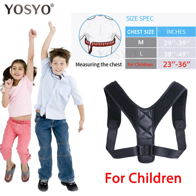 YOSYO Brace поддерживающий пояс регулируемый Корректор осанки спины ключицы позвоночника спины плеча поясницы коррекции осанки