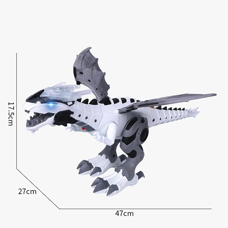 

Spray Dinosaur Electronic Robot Dragon Kid Pet Toys With Wing Walking Lighting Sound Children Birthday Gift