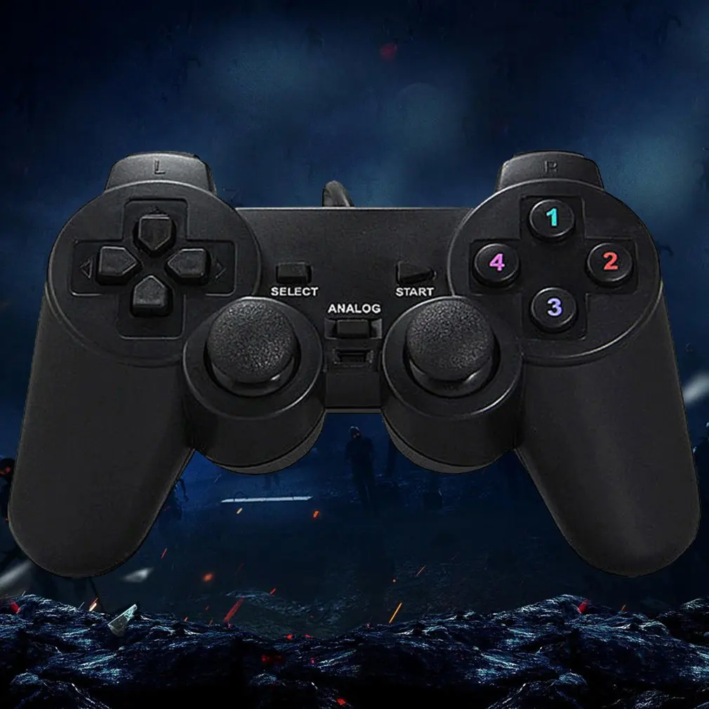 Новый джойстик 2019 геймпад USB 2 0 Shock Joypad игровой контроллер для ПК ноутбука