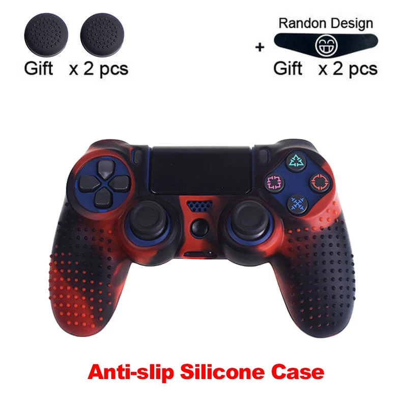 Non-slip-7 Защитный чехол-лягушка для SONY Playstation 4 PS4 с контроллером, мягкий силиконовый гелевый резиновый чехол для PS4 Pro Slim Gamepad - Цвет: Non-slip-7