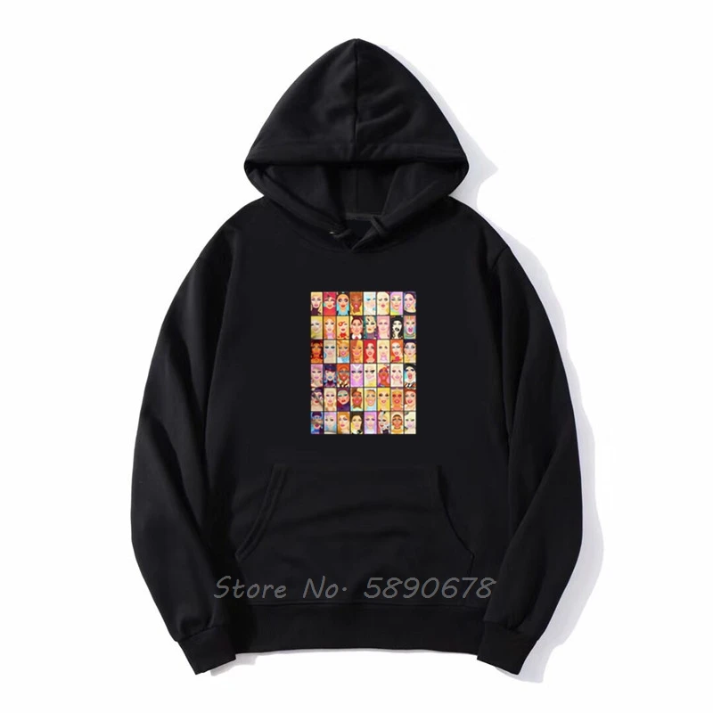 Толстовка мужская флисовая с капюшоном креативная фуфайка Drag Queen RuPaul's Race Rupaul RPDR