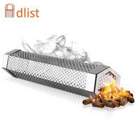12 bbq stainless steel perforated mesh smoker pellet tube pipe outdoor cooking barbecue grill generator smokers filter tools