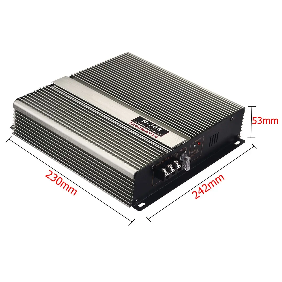 

2200W Stereo Audio Amplifier Car Home Music Remote Control 12V/220V Car Sound Amplifiers HIFI MP3