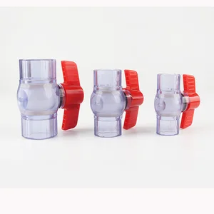 202532405063 мм прозрачный пластиковый шарик НПВХ проверить шаровой кран розетка клапан соединители водопроводных труб фитинги для аквариума
