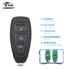Дистанционный ключ Dandkey для Ford Focus C-Max Mondeo Kuga Fiesta B-Max 434433 МГц 4D83 чип KR55WK48801 3 кнопки Автомобильный ключ