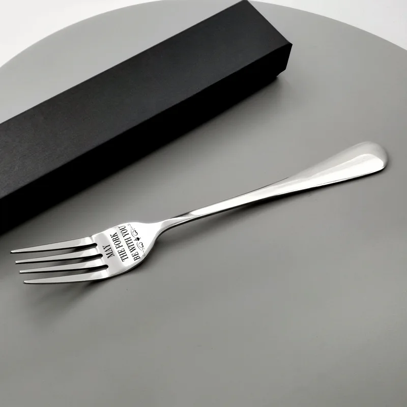 

2021 Valentines Day Anniversary for Boyfriend Girl Stainless Steel Fork I Forking Love You Present Best Gift for Wife Husband