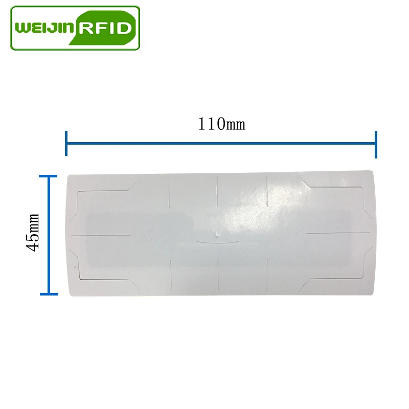 Rfid метка UHF стикер лобовое стекло автомобиля EPC 6C 915m 868m 860 960M Alien Higgs3 антиразрывная