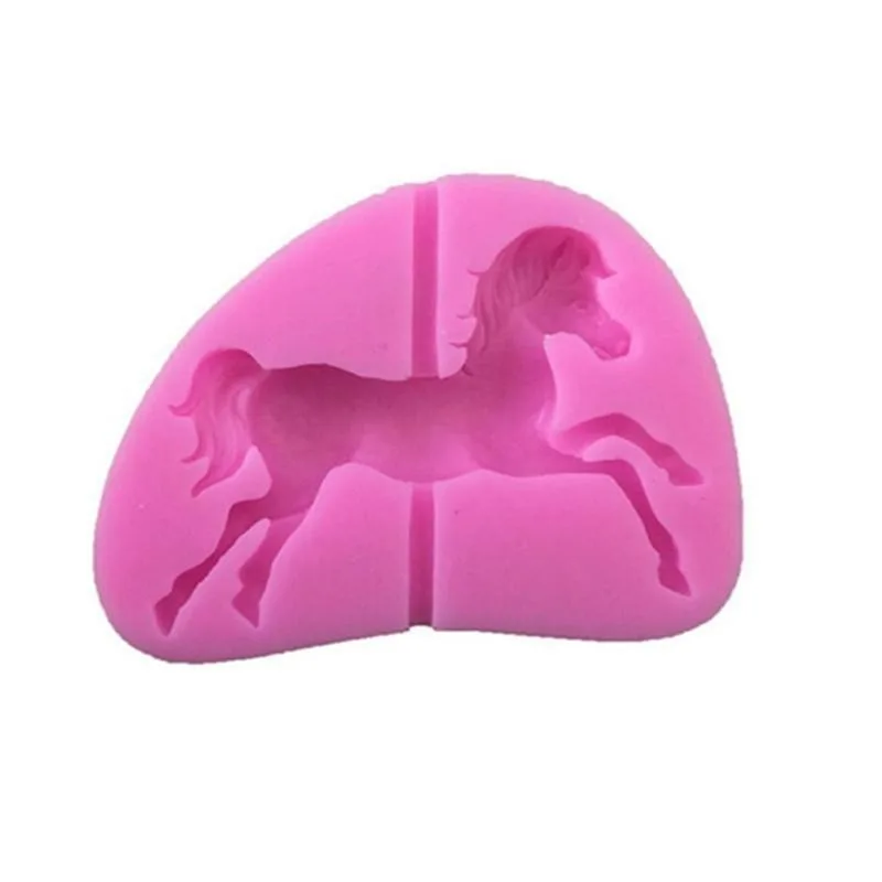 Карусель лошадка для силиконовая форма выпечки в форме цветка 3D Fondant (сахарная)