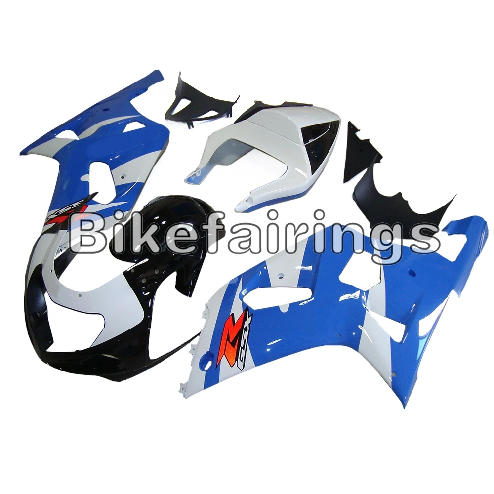 Синие белые и черные Обтекатели + чехол для сиденья Suzuki K1 GSXR600 GSXR750 2000 2001 2002 2003 ABS