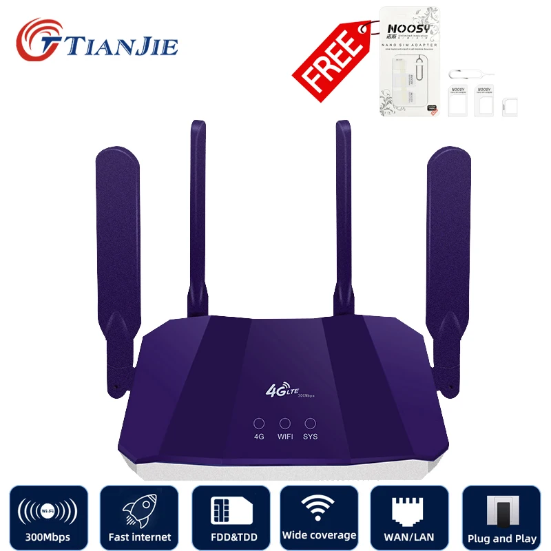 TIANJIE 4g Wi Fi маршрутизатор модем Lte точка доступа мобильного телефона антенна Cpe