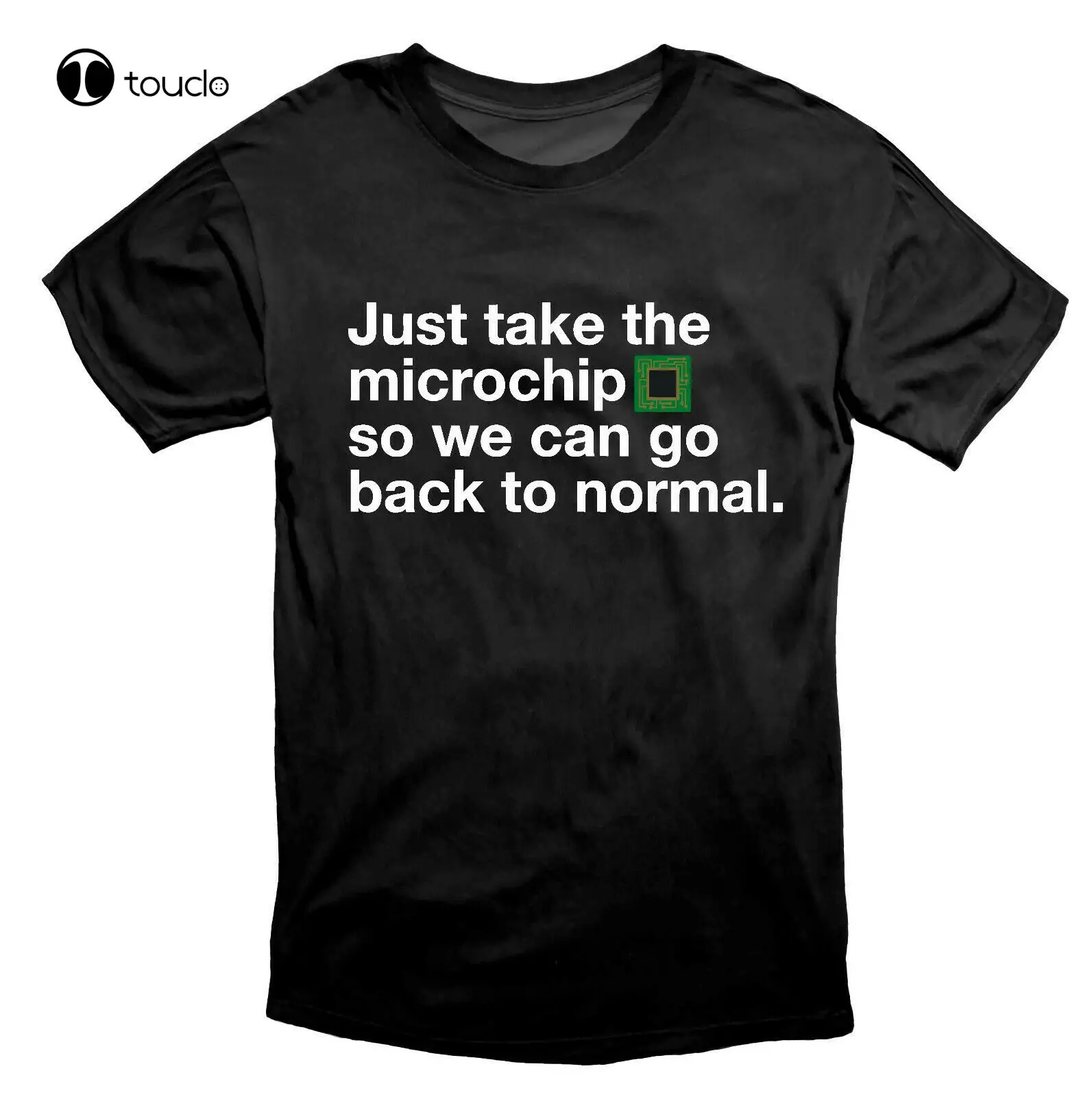 

Just Take The Chip Protest Anti Social Engineering T Shirt Black Tee Shirt Custom Aldult Teen Unisex Digital Printing Tee Shirt