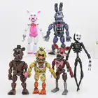 Экшн-фигурки FNAF со светодиодной подсветкой, 6 шт.компл., 4 шт.набор