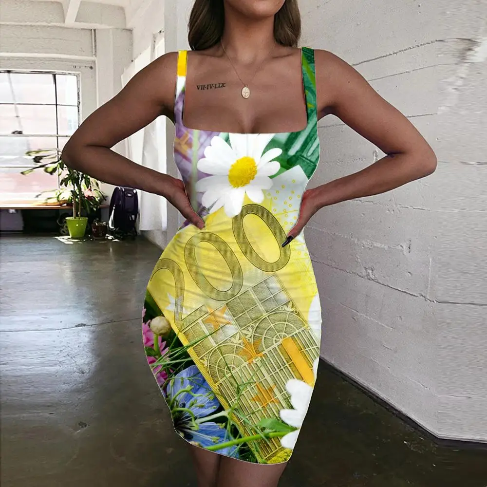 

Женское облегающее платье KYKU, черное платье с цветочным принтом, в Корейском стиле