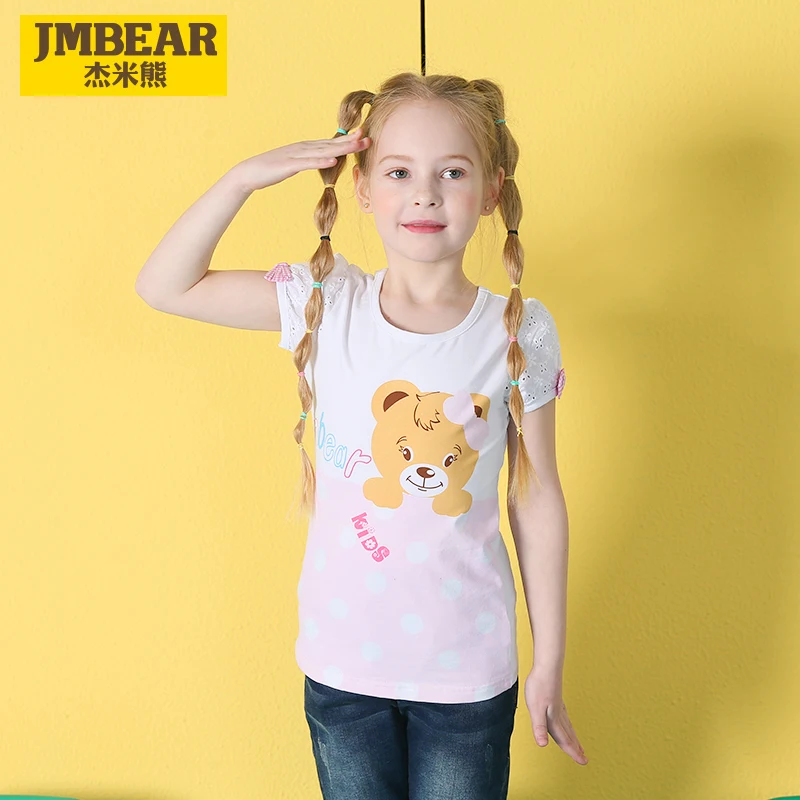 JMBEAR/детская одежда женские летние новые повседневные топы для детей | Детская и