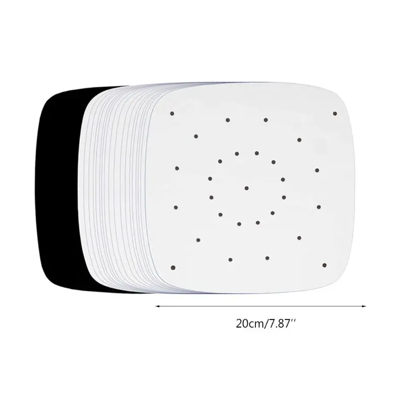 100 шт. воздушная фритюрница перфорированная Бамбуковая Пароварка бумажный