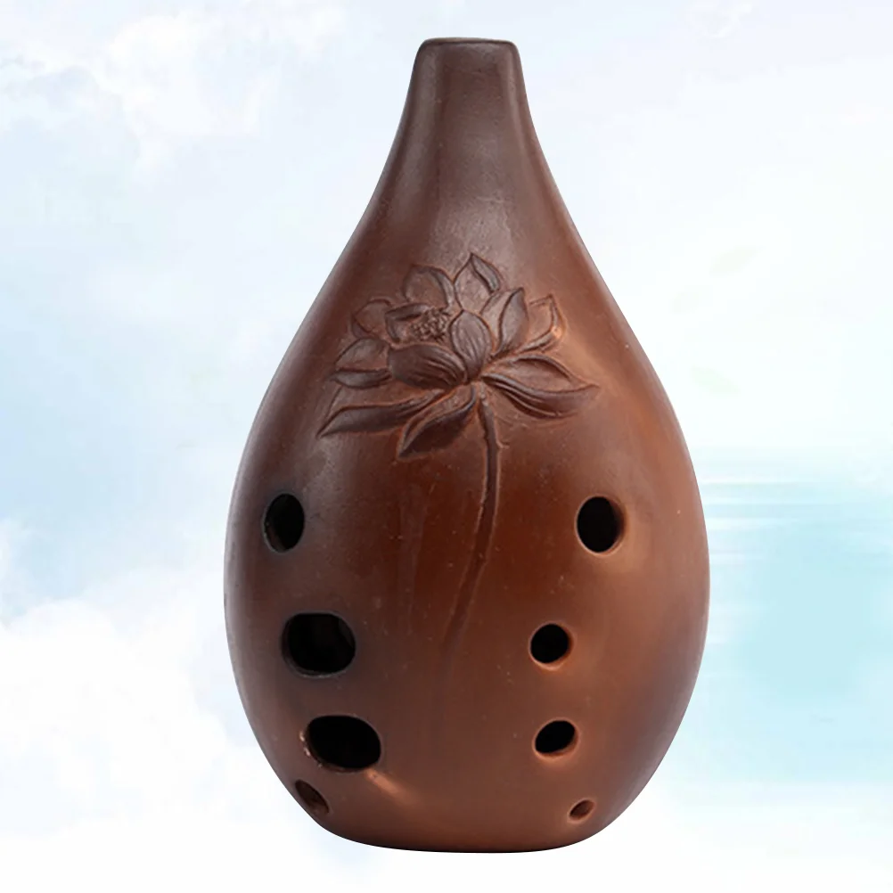 

1PC Professional Chinese Flute 10 Holes Xun Instrument Ceramic Ocarina Ancient Instrument for Beginners Artists Performers