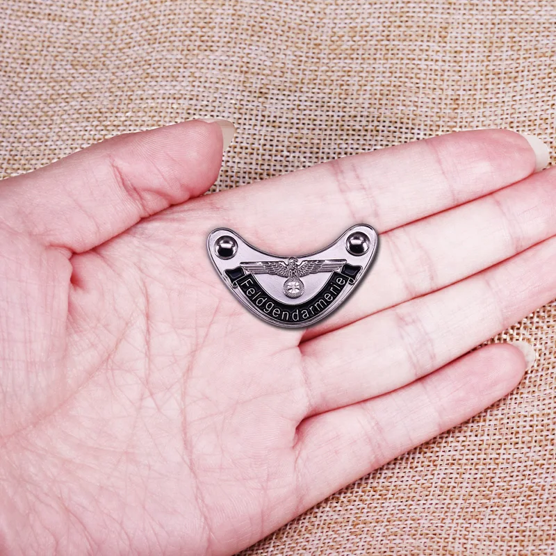 Немецкая копия Второй мировой войны военная полиция горгоржета Униформа значок