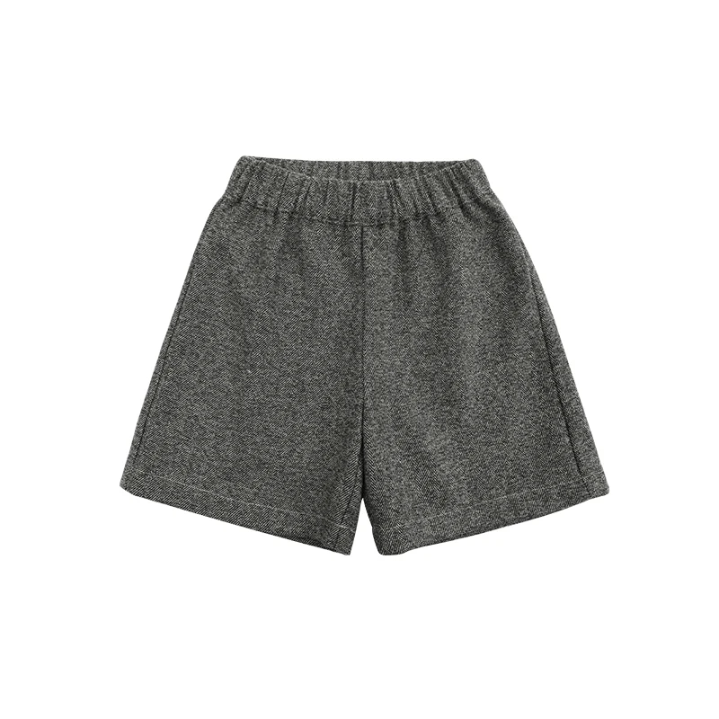 

2021 new spring pants baby girls two color lose Korean fashion pocket elastic waist pant