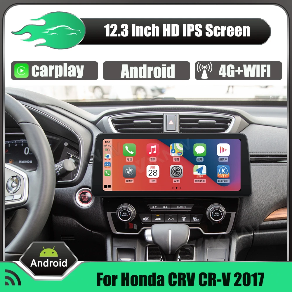 

Автомагнитола 2 Din для Honda CRV CR-V 2017 Android GPS мультимедийный видеоплеер Навигация стерео ресивер головное устройство