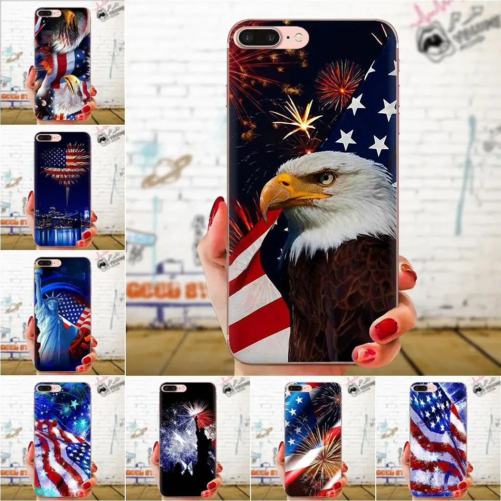 Американский флаг с днем независимости для Samsung Galaxy Note 8 9 10 Pro S4 S5 S6 S7 S8 S9 S10 S11 S11E S20