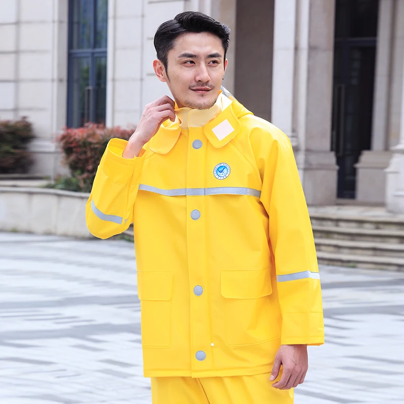 

Men Motorcycle Raincoat Jacket Travel Set Hoodie Fashion Rain Coat Women Waterproof veste en jean femme Raining Coat EA60YY