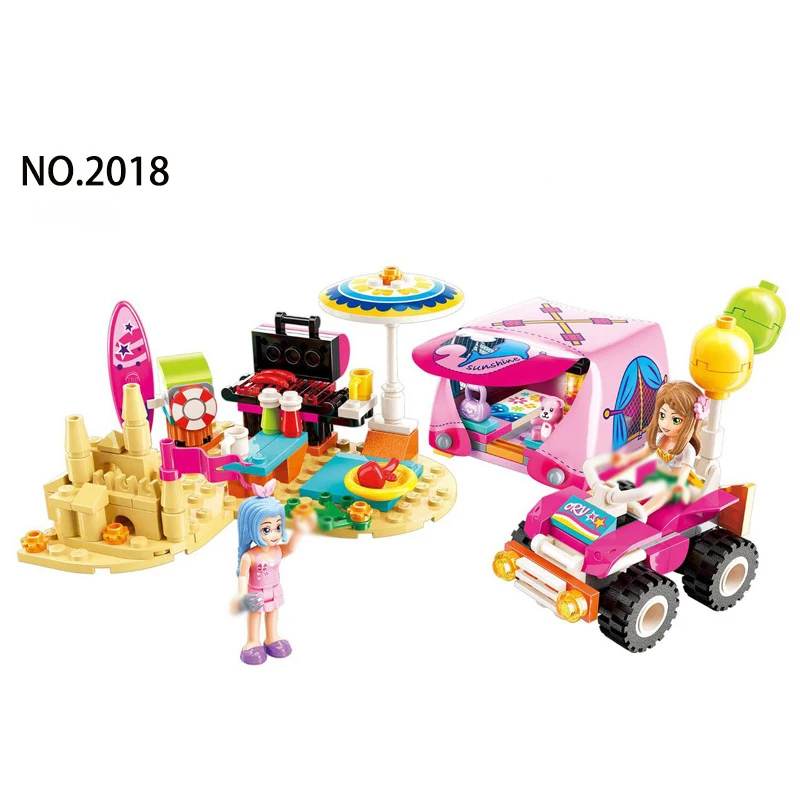 Friends Beach Camping RV Villa Water Park Building Block Christmas Snow House Cartoon Brick Toys for Girls Children | Игрушки и хобби