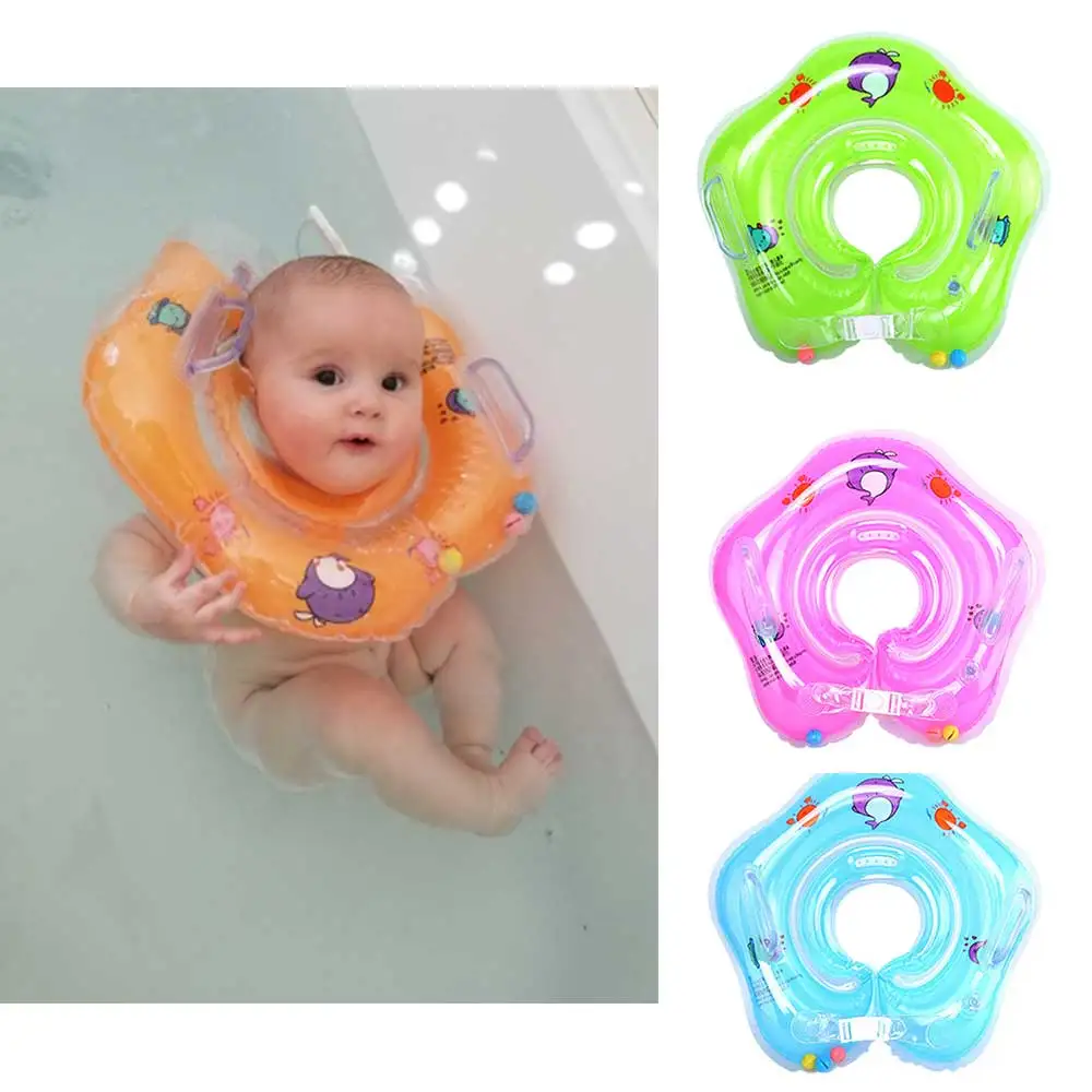 Baby Neck Ring Accessories Inflatable Swimming Children's Float Safety Infant Bathing Circle Pool Buoy | Мать и ребенок