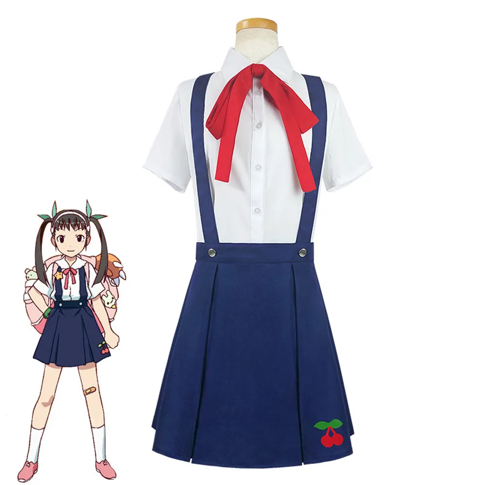 Anime Monogatari Series Hachikuji Mayoi School Uniform Cosplay Costum Halloween party Costumes Fashion Women Kids girl dress |