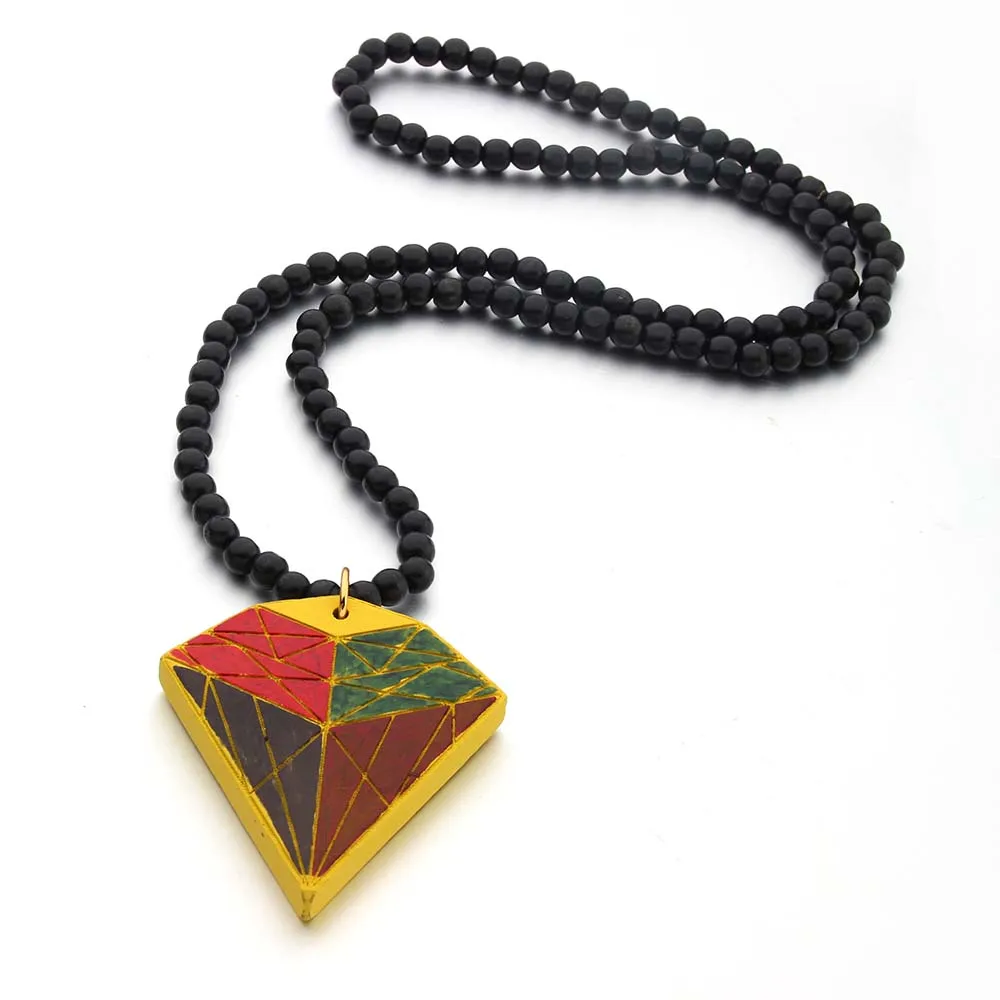 Бесплатная доставка Ожерелье Из Искусственного Дерева бусы в стиле хип-хоп