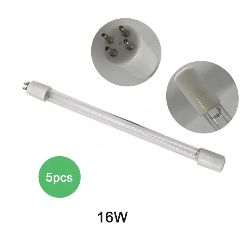 УФ лампа 5 шт./лот 16 Вт для дезинфекции воды ультрафиолетовая лампа|Запчасти