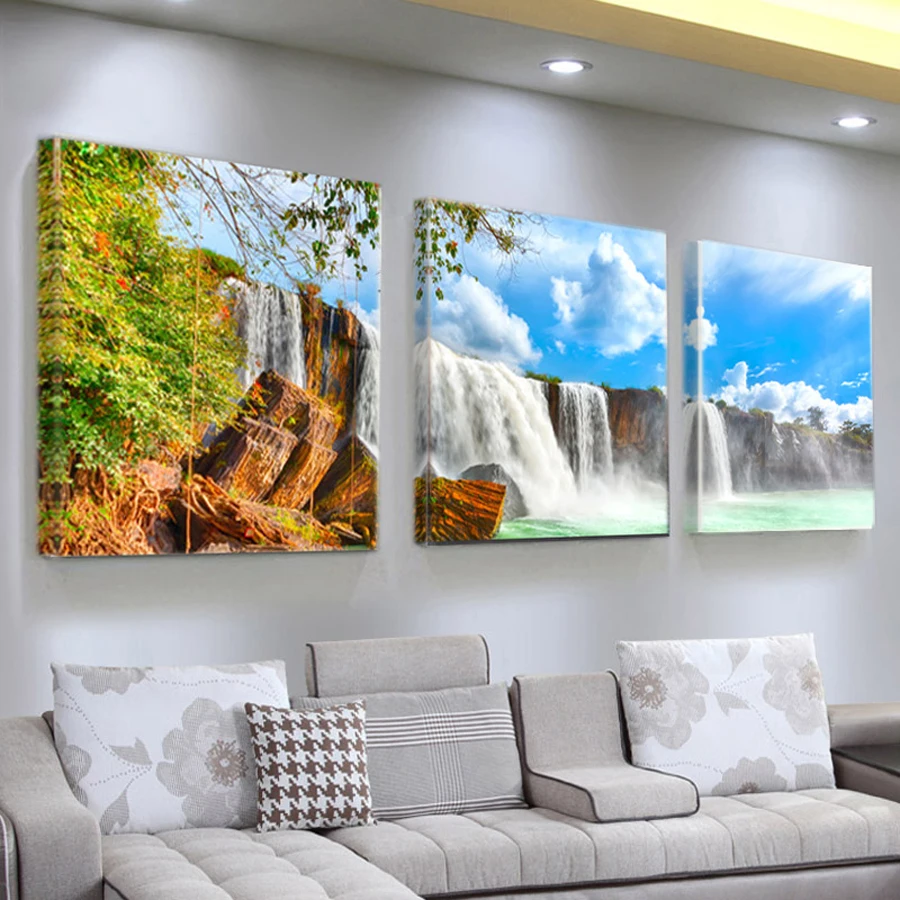 Голубое небо белые облака Алмазная картина полностью квадратная круглая вышивка