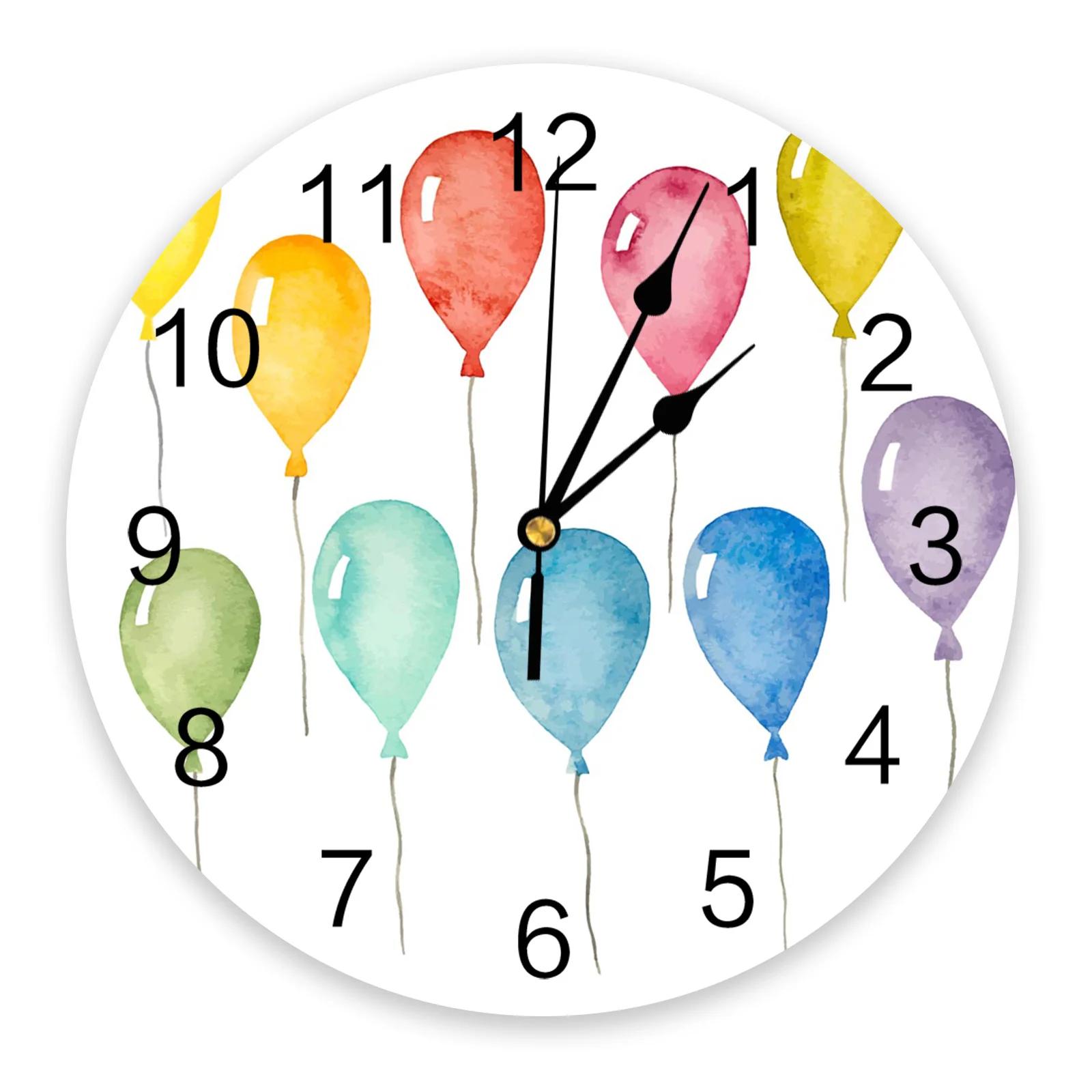 Воздушный шар веревка картина маслом настенные часы домашний декор бесшумные