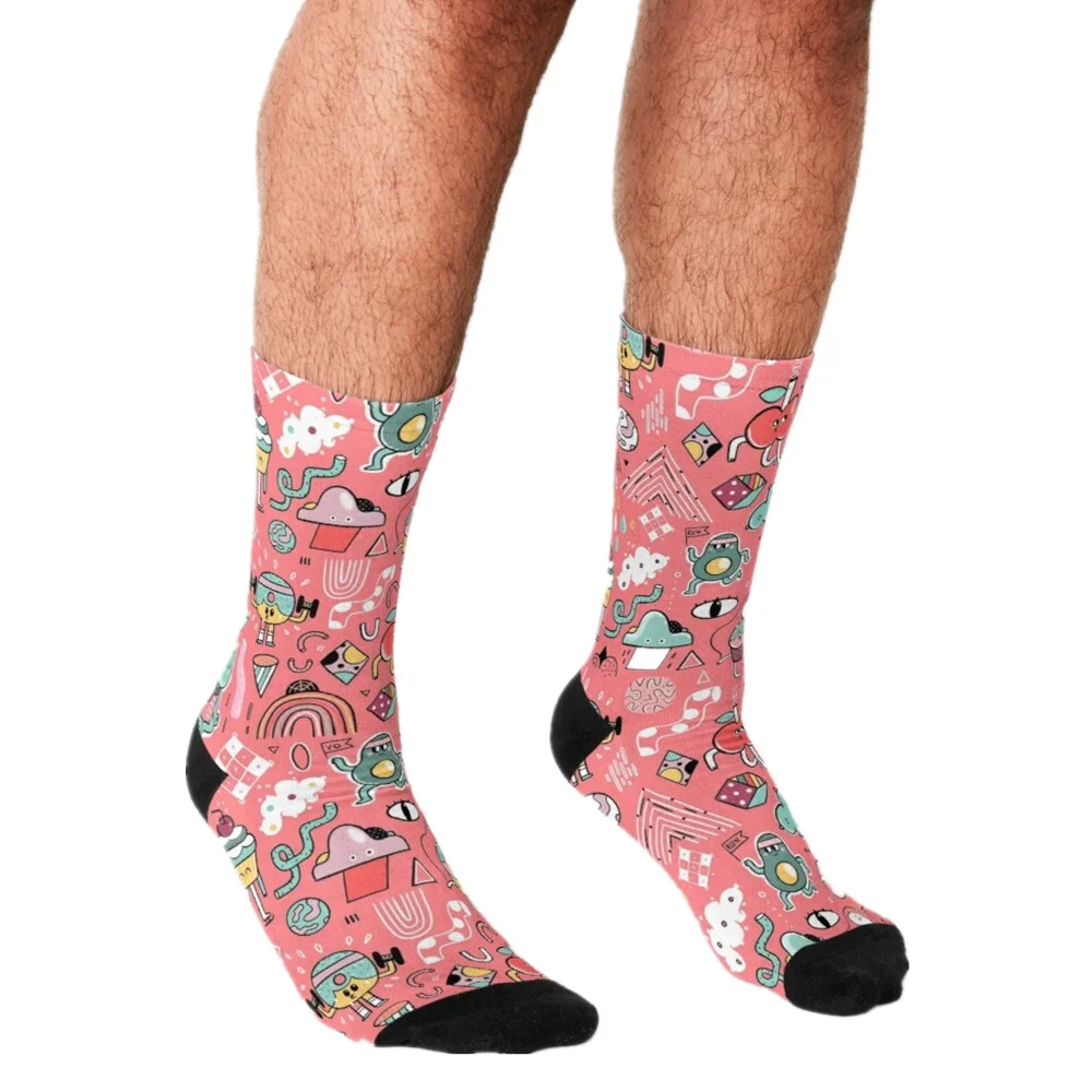 Забавные мужские носки забавные веган брокколи с рисунком камней счастливые в