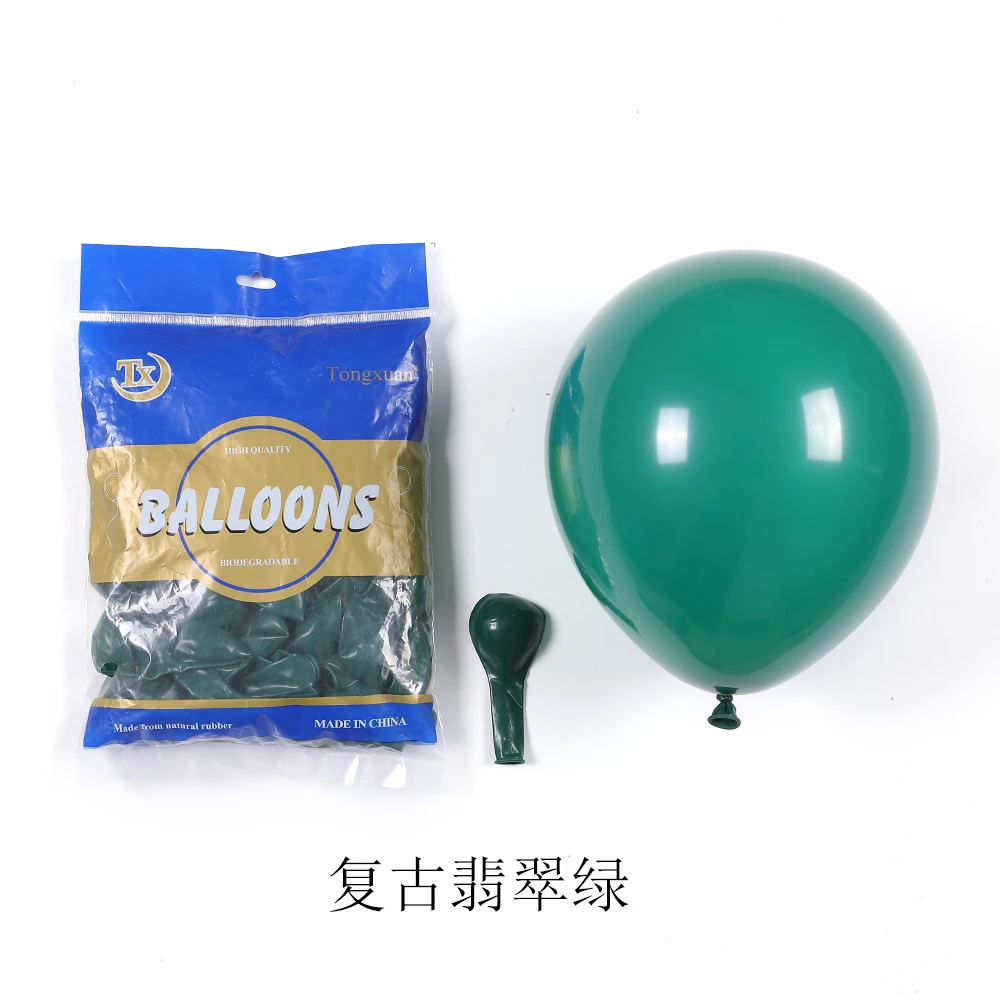 

20pcs 10inch Dark Dreen Balloons Pearl Emerald Green Latex Balloon for Birthday Party Decoration Wedding DecorJungle Globos