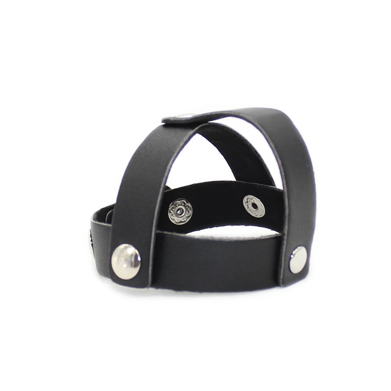 Мужской кожаный пенис кольцо на шарик Растяжитель более сильные эрекции секс